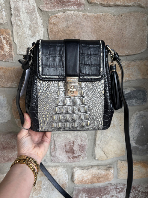 Vist Large View of Product Image Which is Used Brahmin Large Leather Handbag