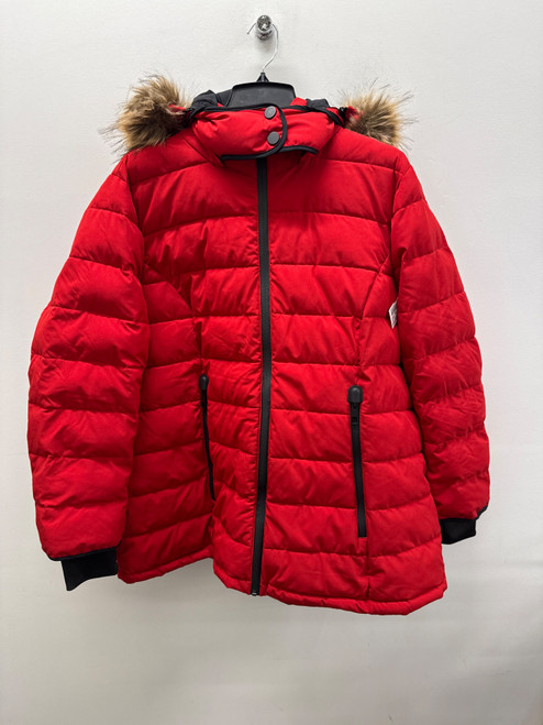 Vist Large View of Product Image Which is Used Red Laura Plus Short HeavyCoat 2X-20
