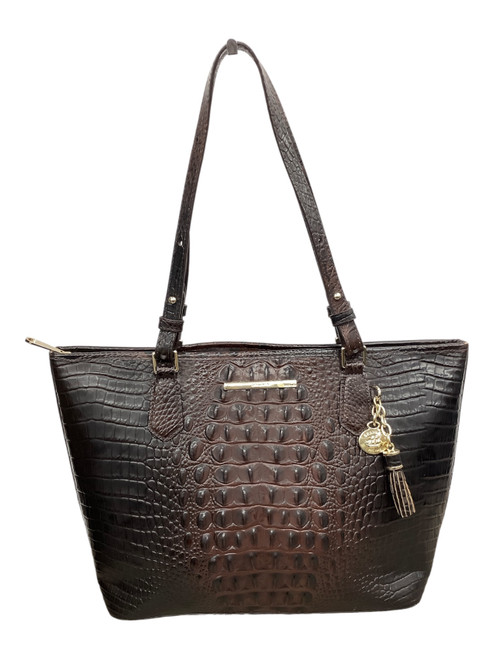 Vist Large View of Product Image Which is Used Brahmin Large Leather Handbag