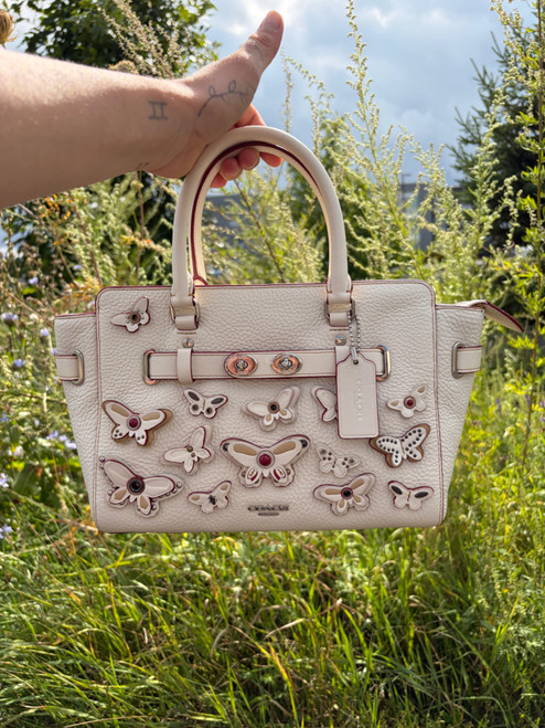Vist Large View of Product Image Which is New w Tags Coach Large Leather Handbag