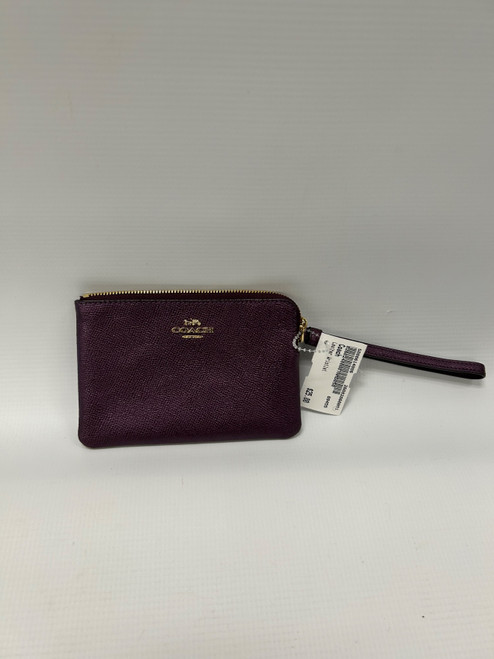 Vist Large View of Product Image Which is Used Coach Leather Wristlet