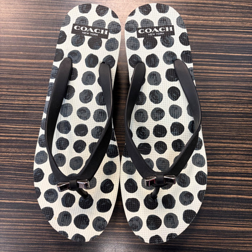 Vist Large View of Product Image Which is Used Coach Wedge Sandals 8.5