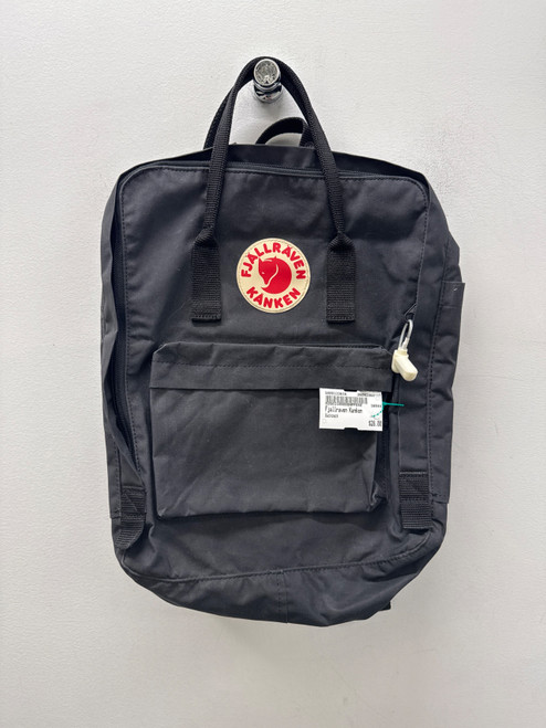 Vist Large View of Product Image Which is Used Black Fjallraven Kanken Small Backpack