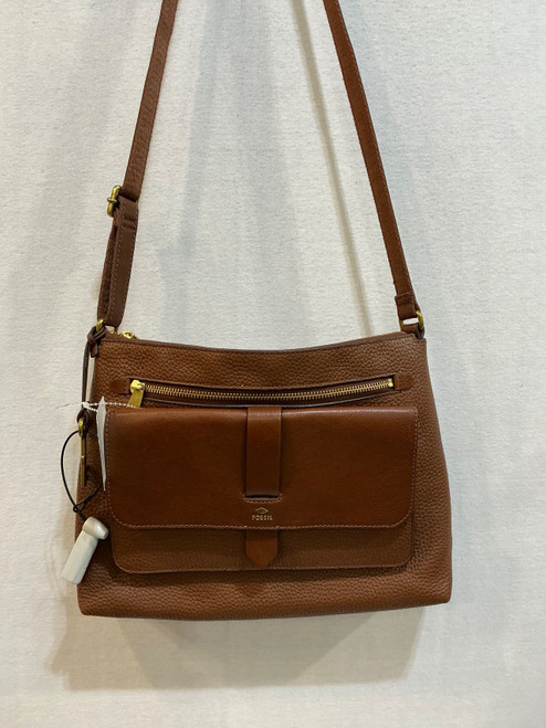 Vist Large View of Product Image Which is Used Fossil Large Leather Handbag