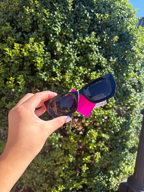 Vist Large View of Product Image Which is Used miumiu black sunglasses 