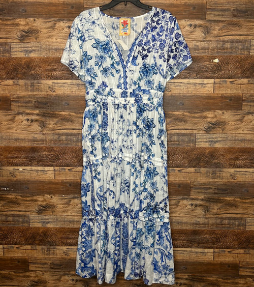 Vist Large View of Product Image Which is Used Johnny Was Long Dress F M-8/10