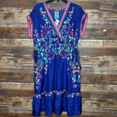 Vist Large View of Product Image Which is Used Johnny Was Short Dress F M-8/10