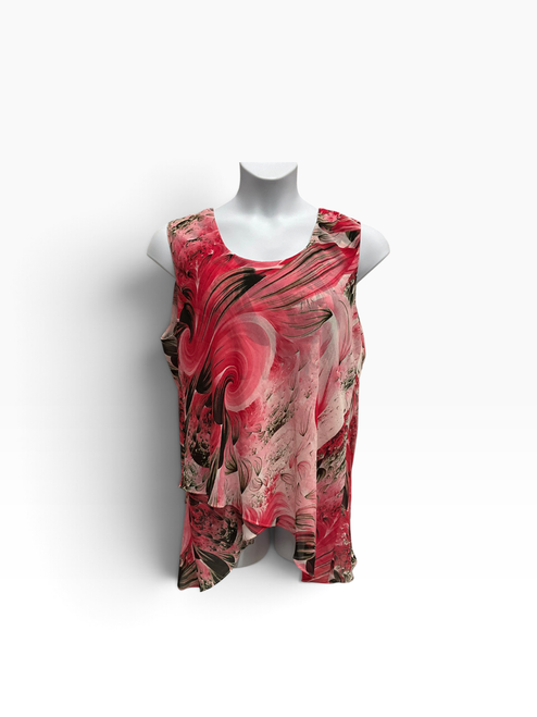 Vist Large View of Product Image Which is Used THE PYRAMID COLLECTION Sleeveless Top 1X-18