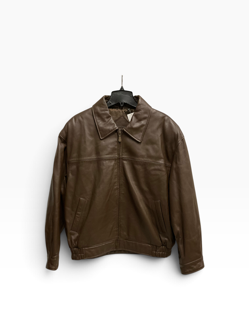 Vist Large View of Product Image Which is Used ROUNDTREE & YORKE Mens Leather Jacket L