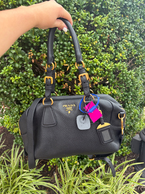 Vist Large View of Product Image Which is Used Prada Vitello daino small Leather Handbag