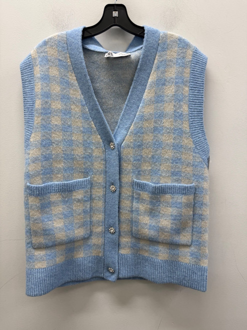 Vist Large View of Product Image Which is Used  Blue Zara Lightweight Vest M-8/10
