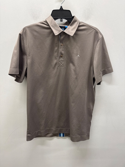 Vist Large View of Product Image Which is Used Green J.Lindeberg Mens Short Sleeve Top L/16-16.5