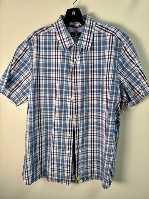 Vist Large View of Product Image Which is Used Hart Schaffner Marx Mens Short Sleeve Top L/16-16.5