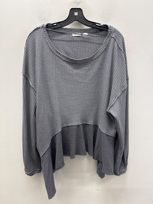 Vist Large View of Product Image Which is Used Blue/Grey Free People Long Sleeve Top M-8/10