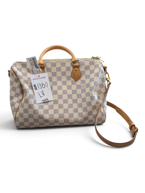 Vist Large View of Product Image Which is Gently Used  Louis Vuitton Damier Azur Speedy Bandoulière bag