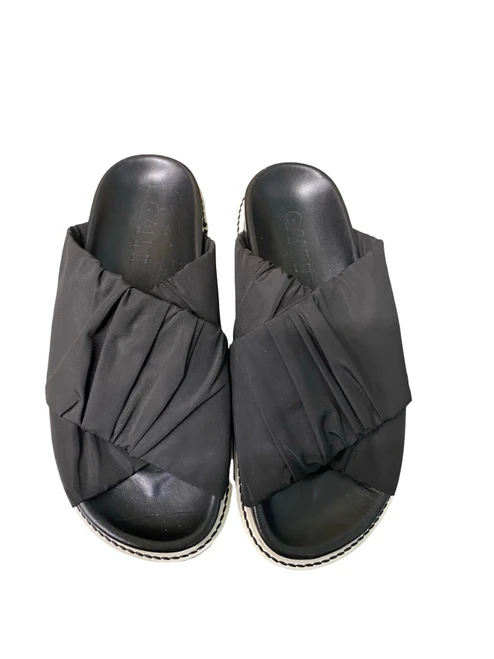 Vist Large View of Product Image Which is Used Ganni Wedge Sandals 6.5