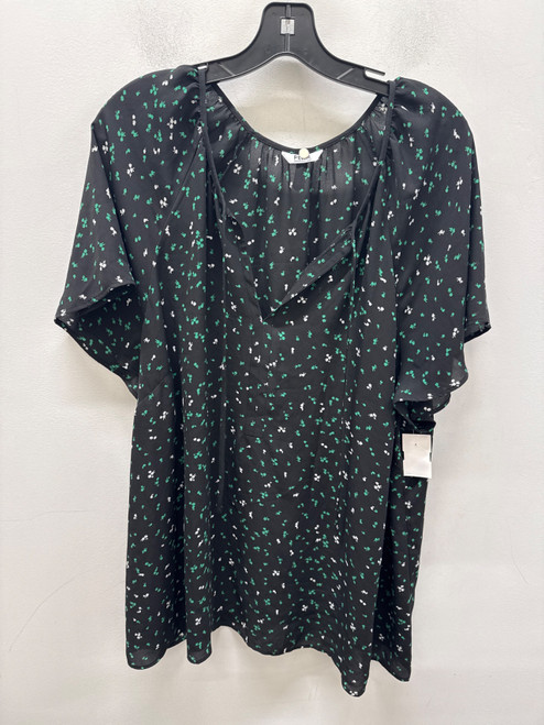 Vist Large View of Product Image Which is Used Black Penningtons Short Sleeve Top 2X-20