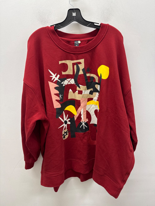 Vist Large View of Product Image Which is Used Red Lululemon Athletica Active Sweatshirt 2X-20