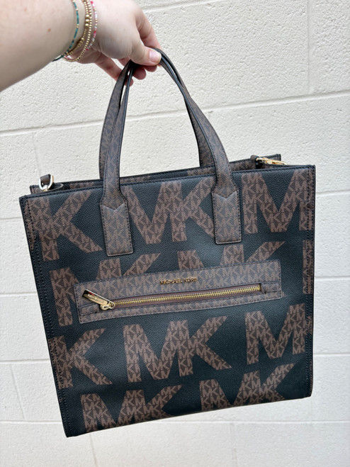 Vist Large View of Product Image Which is Used Michael Kors Large Leather Handbag