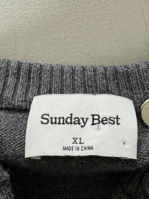 Vist Large View of Product Image Which is Used  Grey Sunday Best Lightweight Sweater XL-16