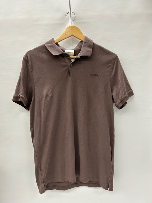 Vist Large View of Product Image Which is Used Calvin Klein Mens Short Sleeve Top S/14-14.5