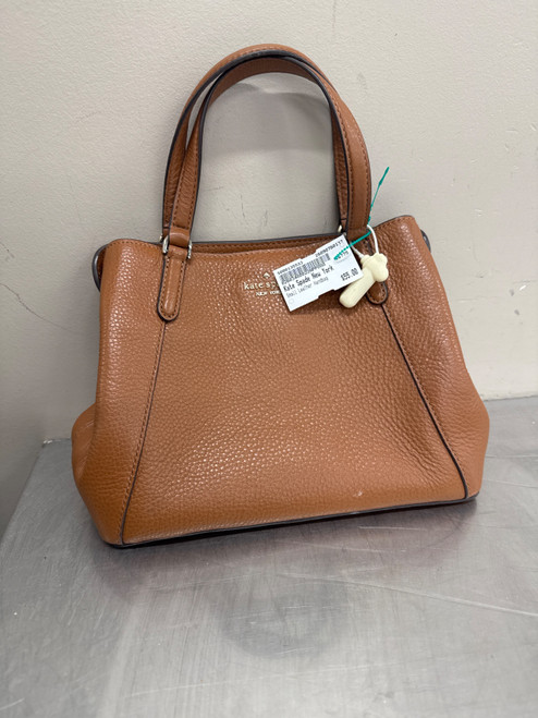 Vist Large View of Product Image Which is Used Brown Kate Spade New York Small Leather Handbag