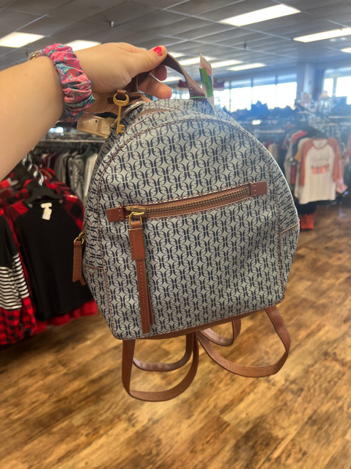 Vist Large View of Product Image Which is New Fossil Backpack Small Leather Handbag