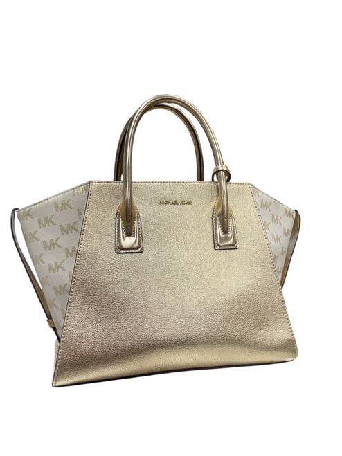 Vist Large View of Product Image Which is Used Michael Michael Kors Large Leather Handbag