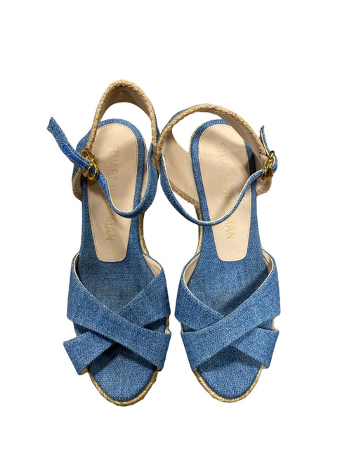Vist Large View of Product Image Which is Used Stuart Weitzman Wedge Sandals 9.5