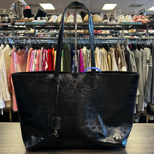 Vist Large View of Product Image Which is Used Saint Laurent Large Leather Handbag