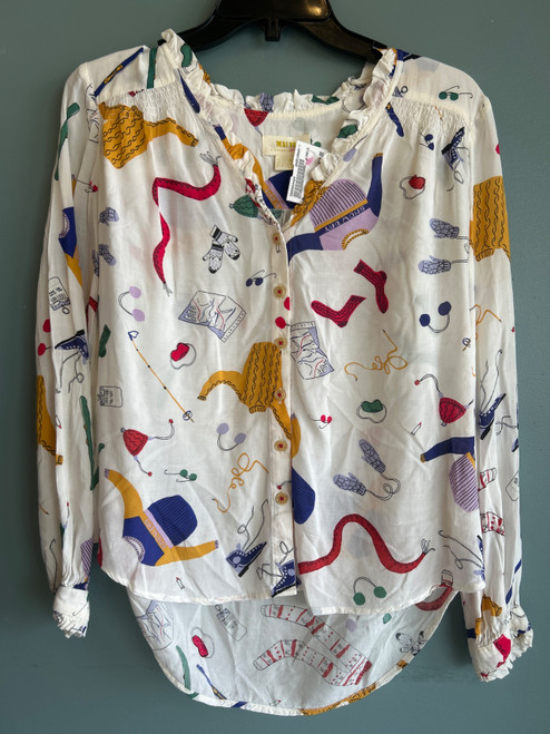 Vist Large View of Product Image Which is Used Maeve Long Sleeve Top XS-0/2