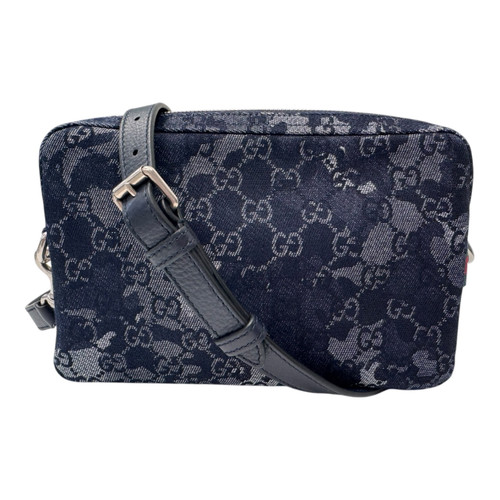 Vist Large View of Product Image Which is Used Gucci monoCamouflage GG Denim crossbody