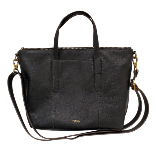 Vist Large View of Product Image Which is Used Fossil Large Leather Handbag