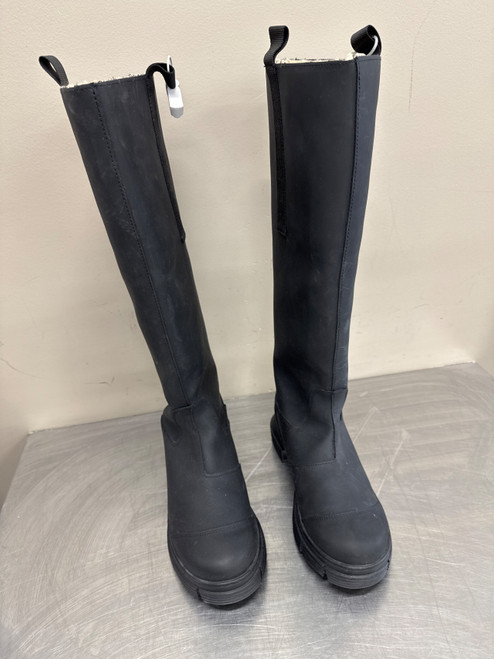 Vist Large View of Product Image Which is Used Black Ganni Tall Boots 10