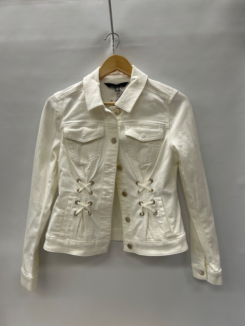 Vist Large View of Product Image Which is Used White House Black Market Short Light Jacket S-4/6