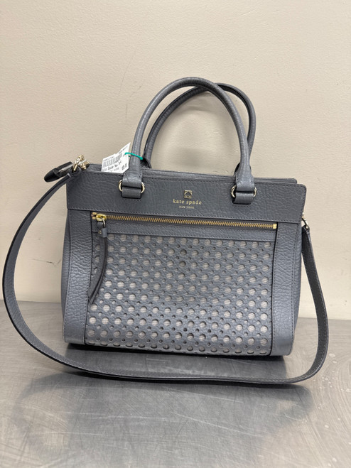 Vist Large View of Product Image Which is Used Kate Spade New York Grey Large Leather Handbag