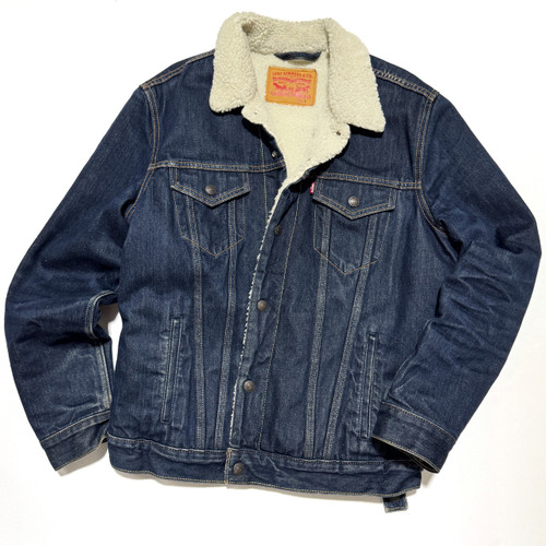 Vist Large View of Product Image Which is Used Levi's Mens Denim Jacket L