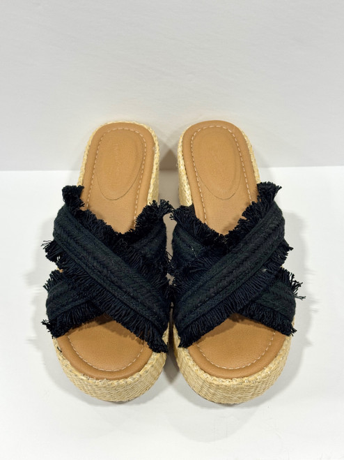 Vist Large View of Product Image Which is Used Universal Threads Wedge Sandals 9