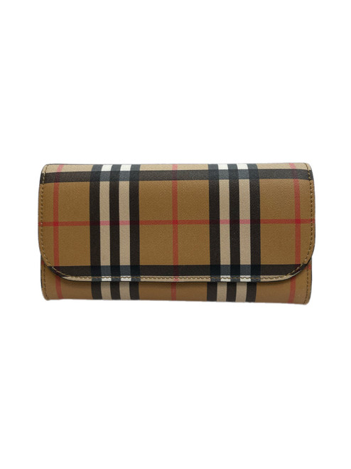 Vist Large View of Product Image Which is Used Burberry Leather Wallet