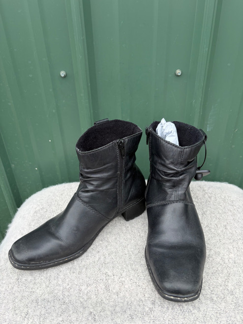 Vist Large View of Product Image Which is Used Rieker Ankle Boots 6.5