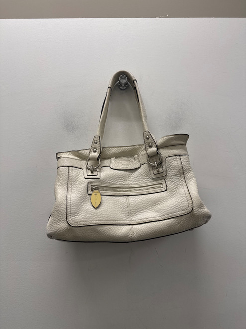 Vist Large View of Product Image Which is Used Crème Coach Small Leather Handbag
