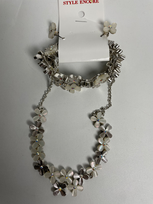 Vist Large View of Product Image Which is Used Brighton Necklace/Earrings/Bracelet Set