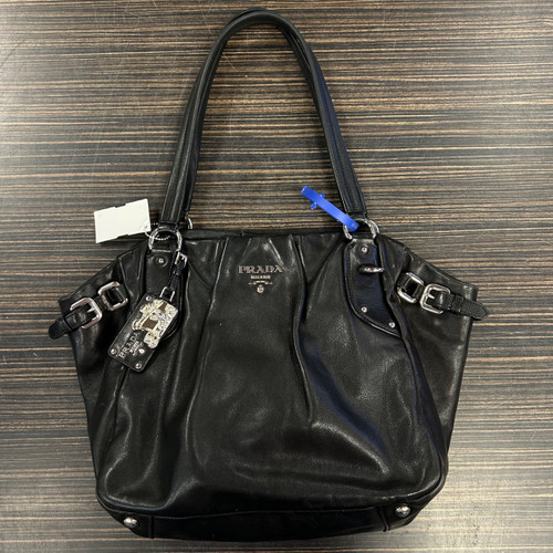 Vist Large View of Product Image Which is Used Prada Large Leather Handbag