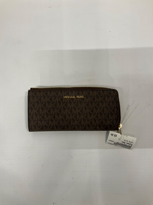 Vist Large View of Product Image Which is Used Michael Kors Leather Wallet