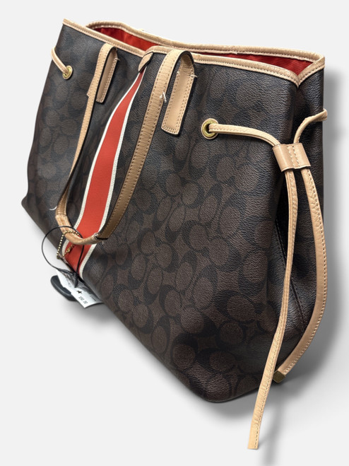 Vist Large View of Product Image Which is Used Coach Large Leather Handbag