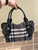 Used Burberry Large Leather Handbag as is 60032-S000730555 View 4