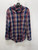 Used Blue Plaid Polo Ralph Lauren Mens Long Sleeve Top S/14-14.5 60137-S000143386 View 1
