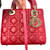 Used Christian Dior Small Lady Dior My ABCDior Bag – Red Cannage Lambskin 60099-S000283197 View 5