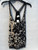 Vintage Havana Black and White Sequin Tank Top Size M View 1