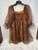 Backside Brown Leopard Print Entro Short Dress View 3